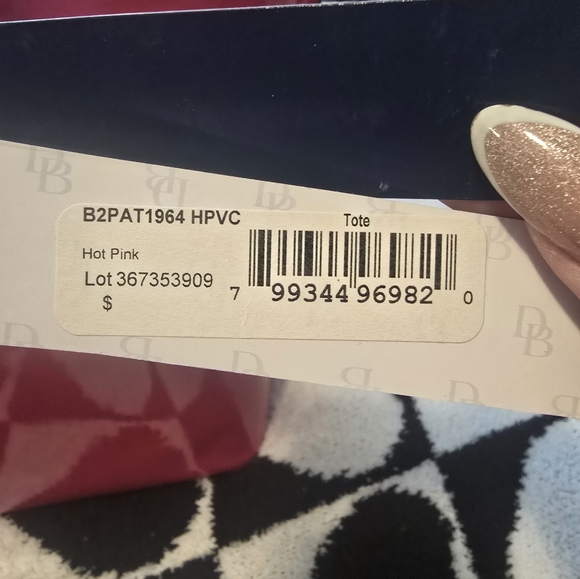 BRAND NEW Dooney and Bourke hot pink patent leather tote - Picture 5 of 10